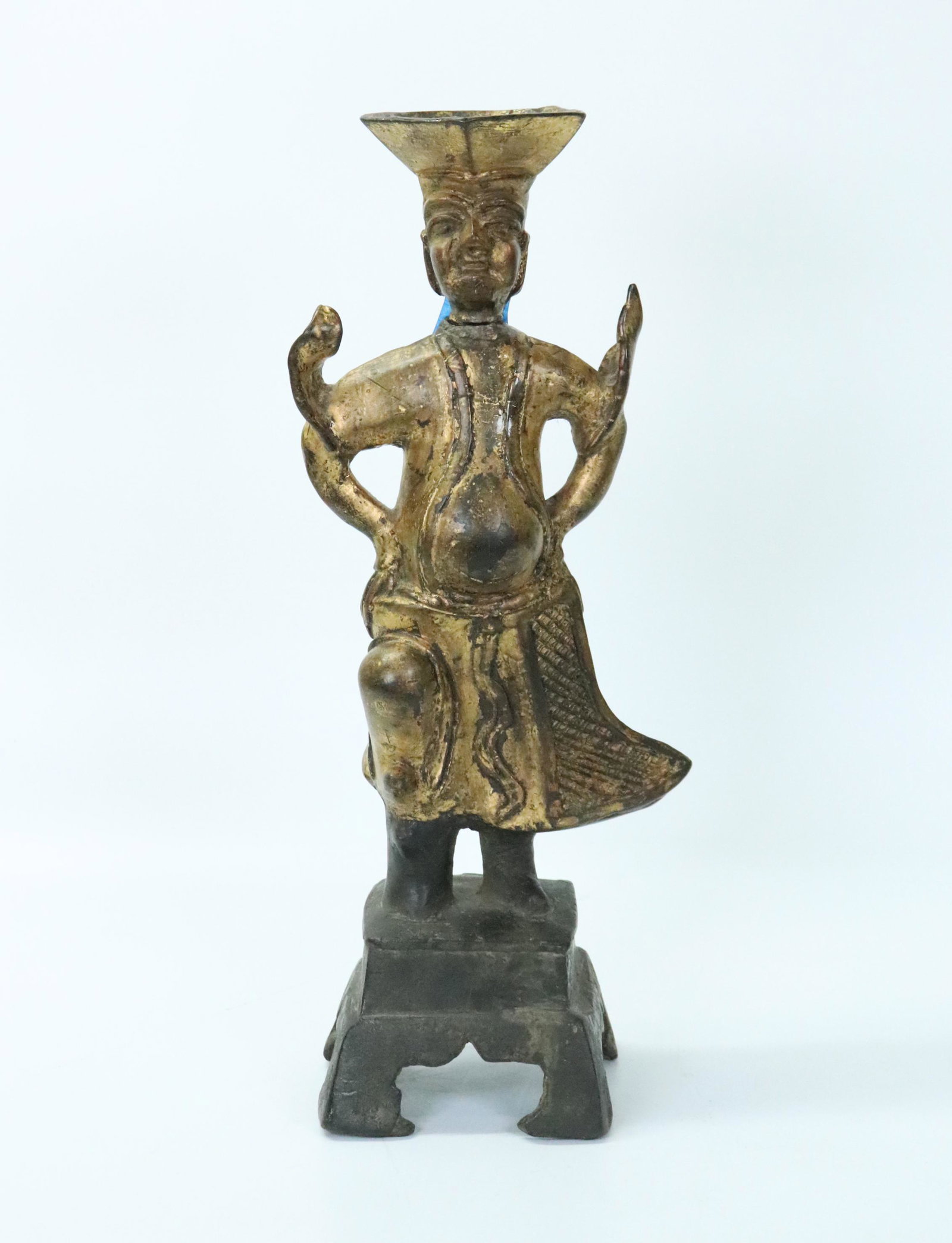 Chinese 17/18 C Bronze "Dancing Foreigner" Lamp (1 of 6)