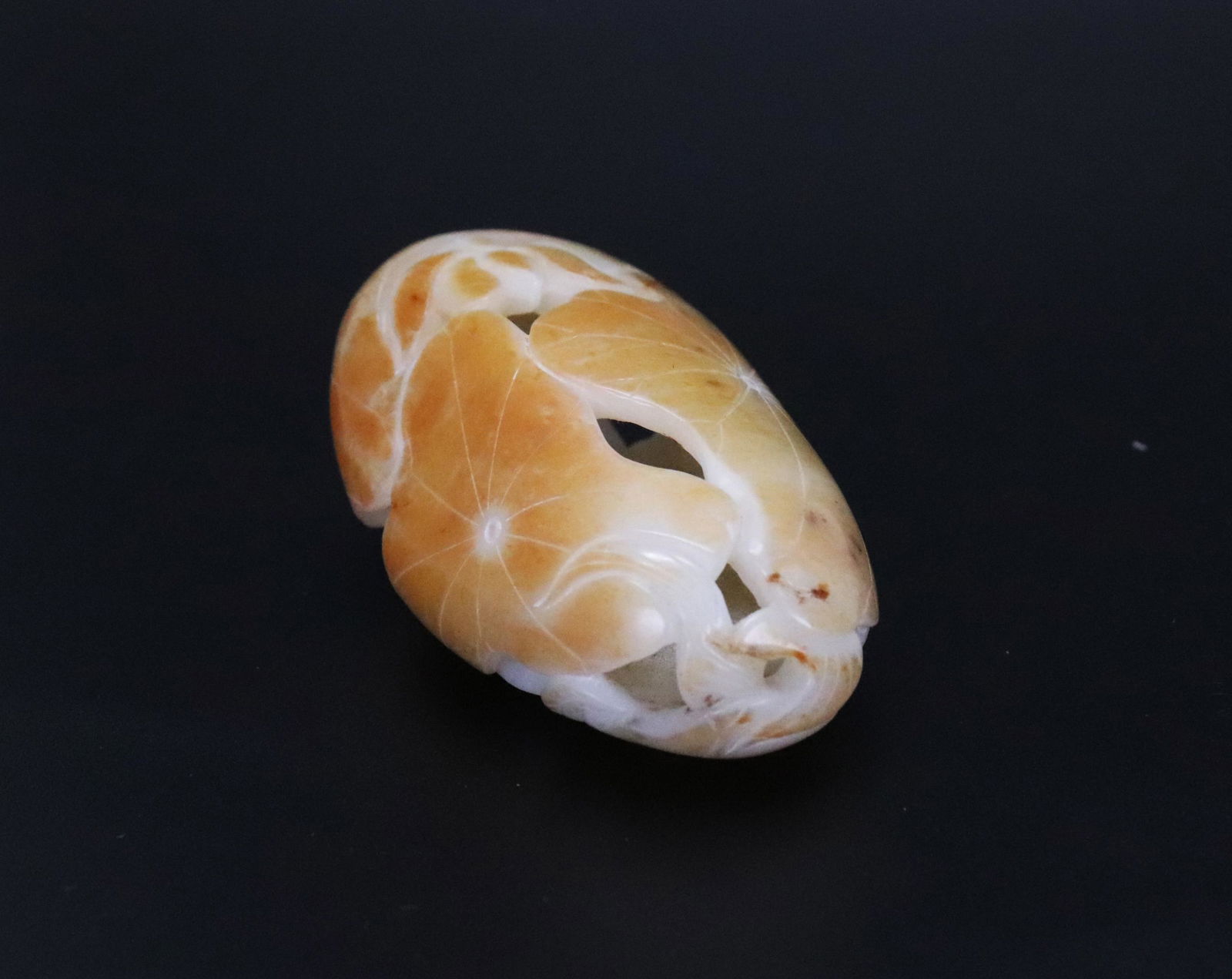 Chinese Soft Jade Russet Skin Pebble Carving (1 of 5)