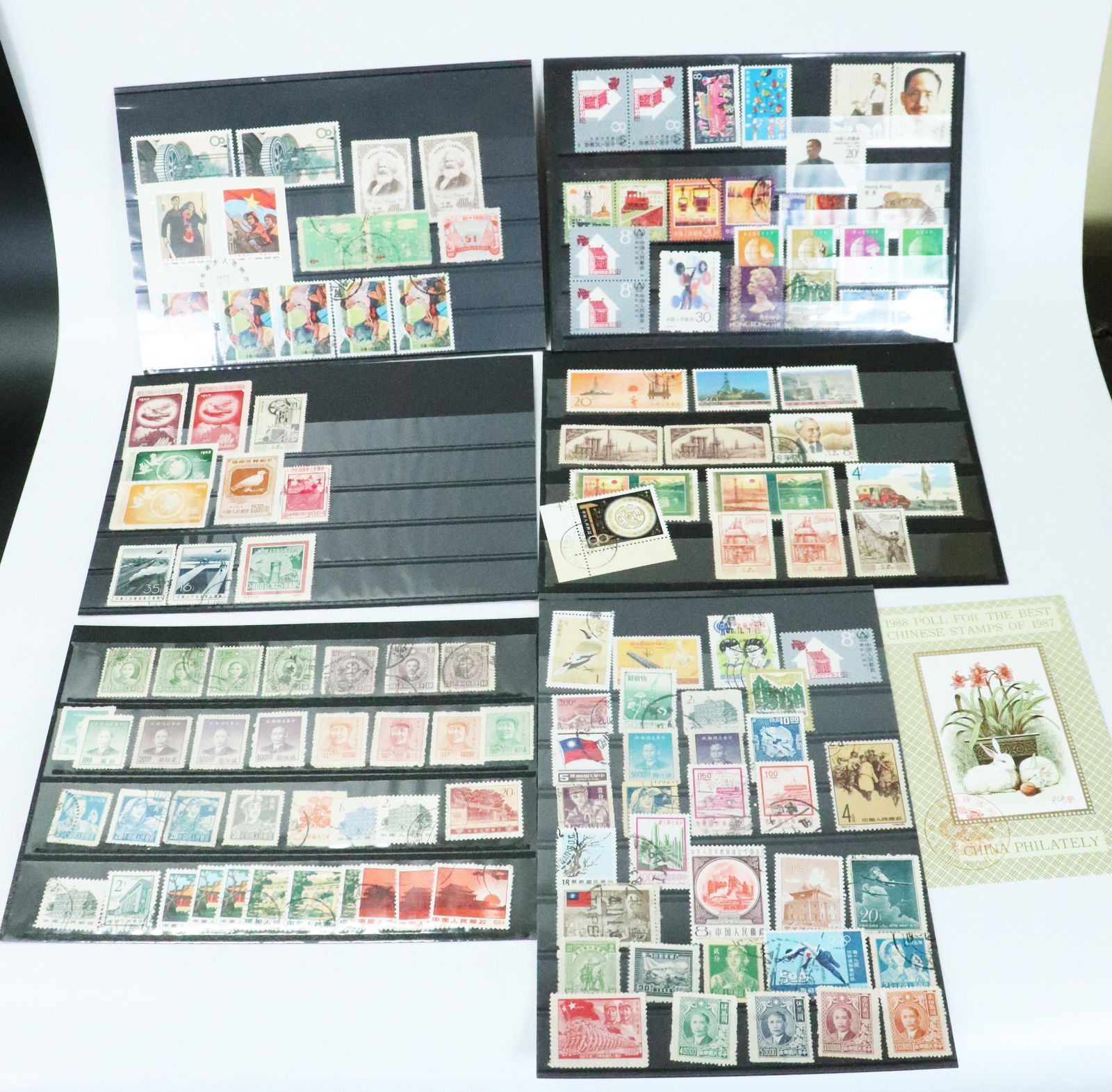 6 Holders Chinese Postage Stamps Used / Unused (1 of 7)