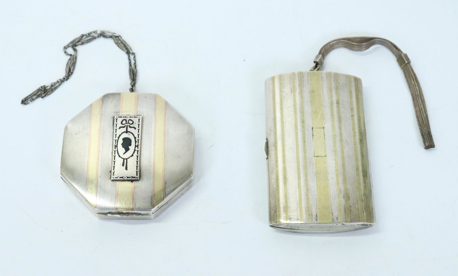 2 Art Deco Sterling & 14K Inlay Minaudiere Cases (1 of 6)
