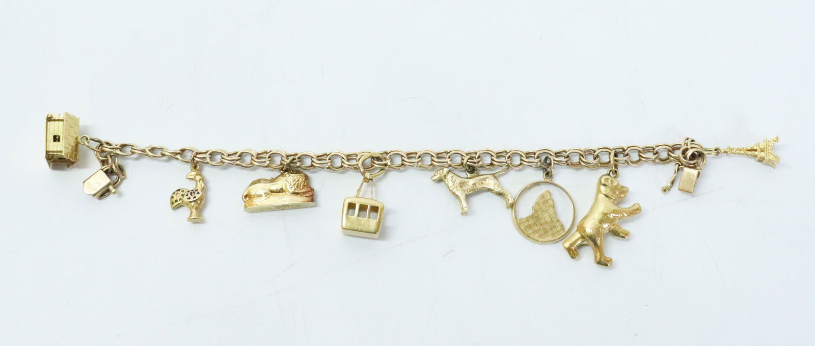 Swiss 14K/18K Yellow Gold Charm Bracelet; 24G (1 of 5)