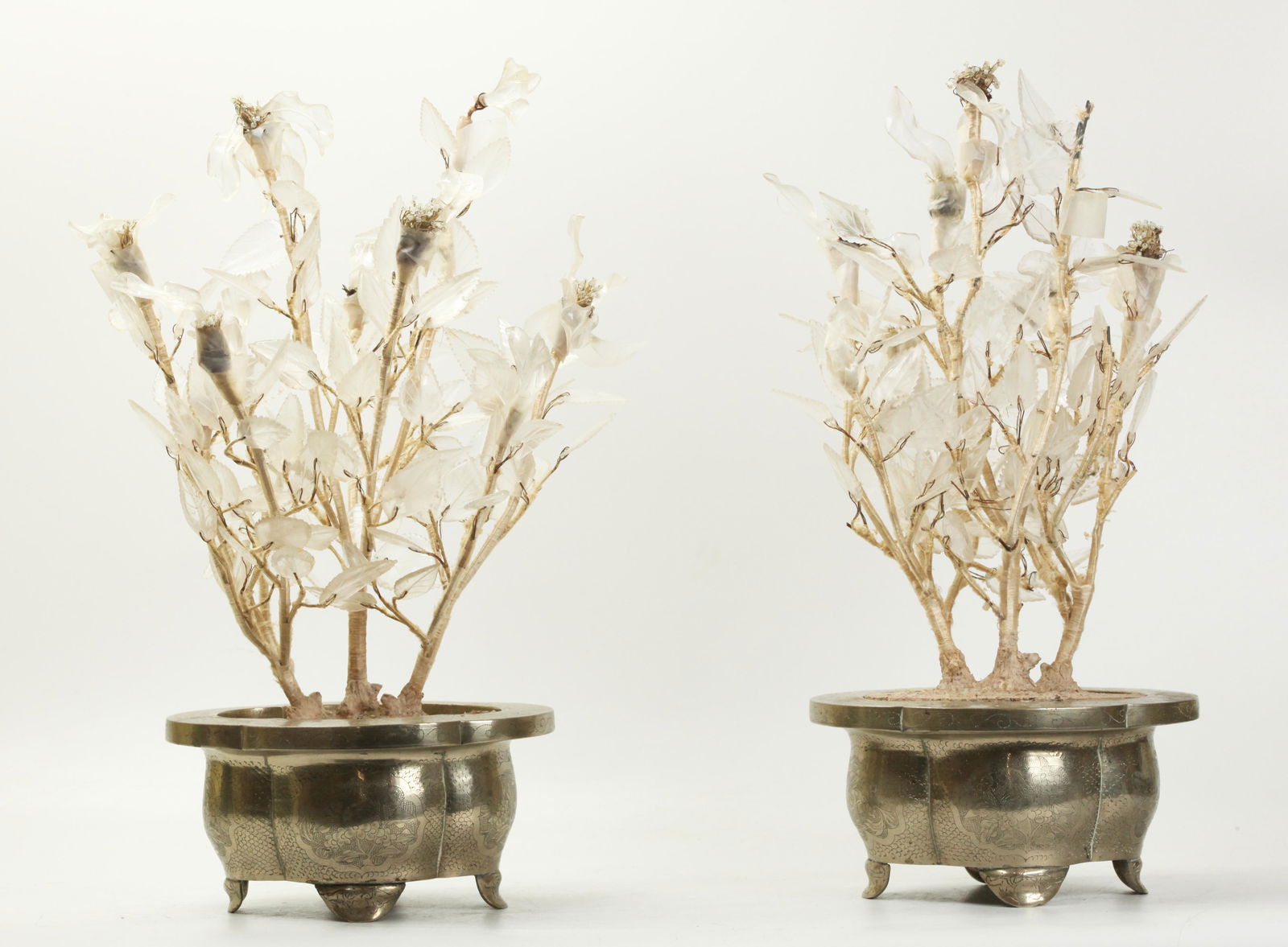 Pr Chinese Crystal Quartz Trees Baitong Planters (1 of 5)
