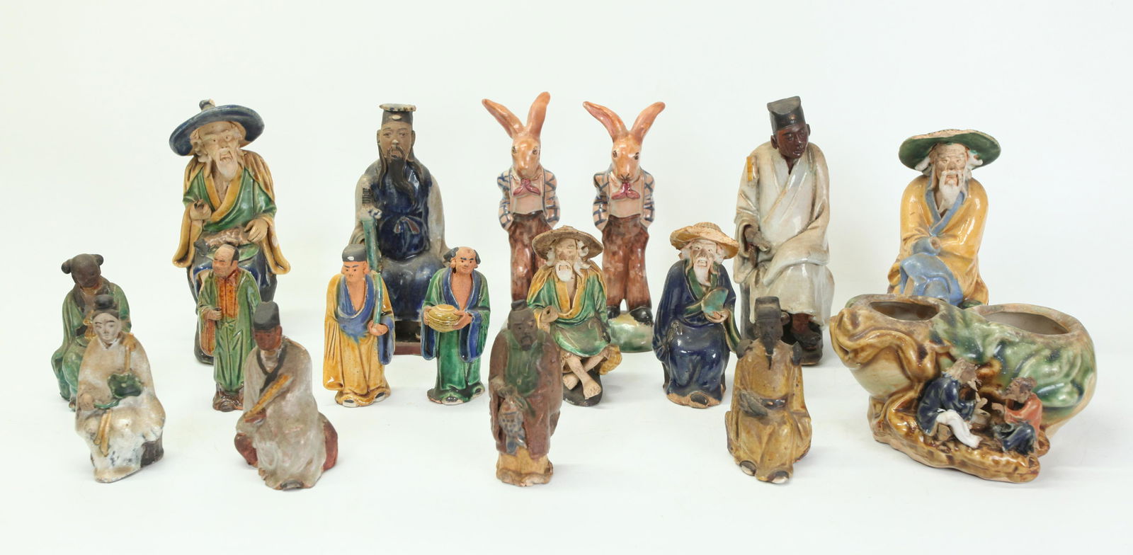 15 Chinese Shiwan Small Figures 2 Austrian Gmunden (1 of 5)
