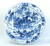 Large Chinese 19th Century " Landscaper" Plate