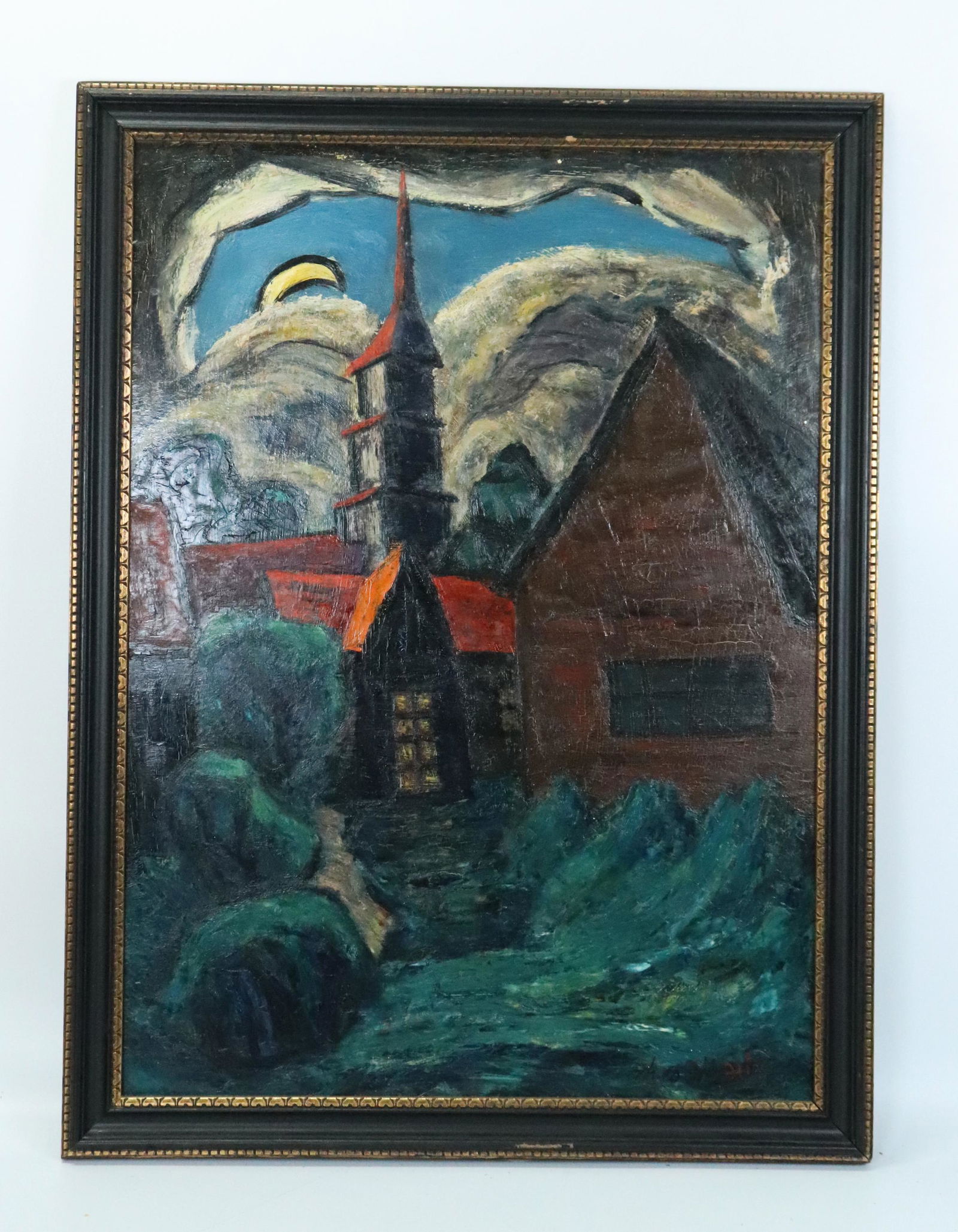 Theo Hios: Oil on Masonite, Rockport ME 1947 (1 of 4)