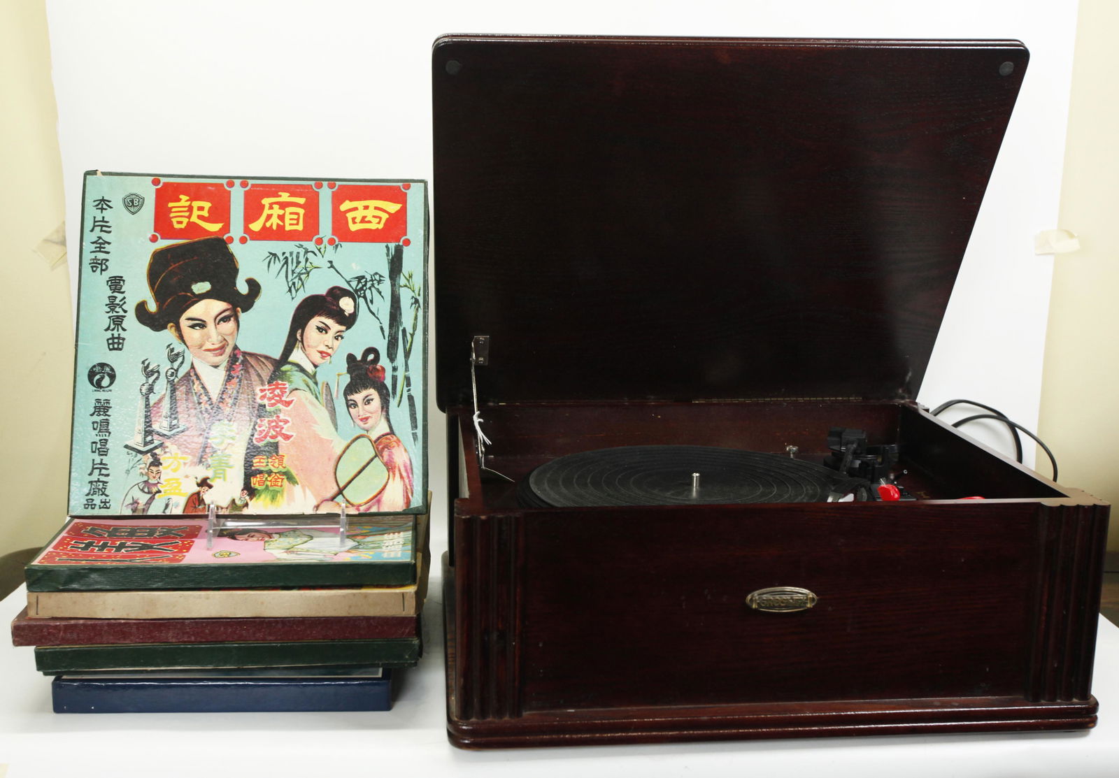 Chinese Records, Crosley Player, Box of Tapes (1 of 6)