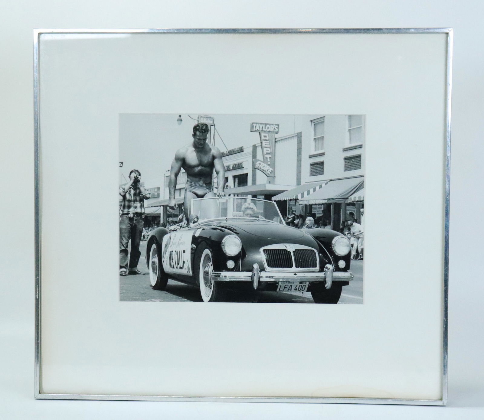 Vintage Photo Lynn Lyman 1956 Mr California Parade (1 of 3)