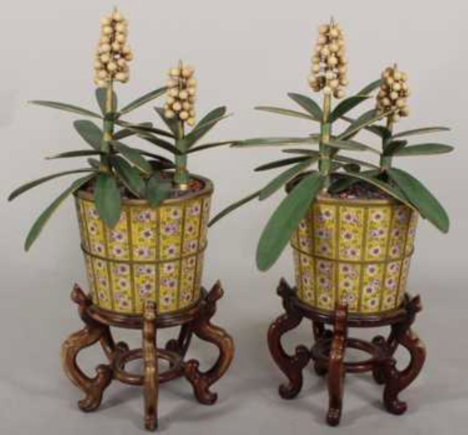 Large Pair Of Chinese Cloisonne' Jardinieres (1 of 5)