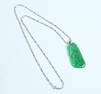 Chinese Qing Translucent Green Jadeite Pendant