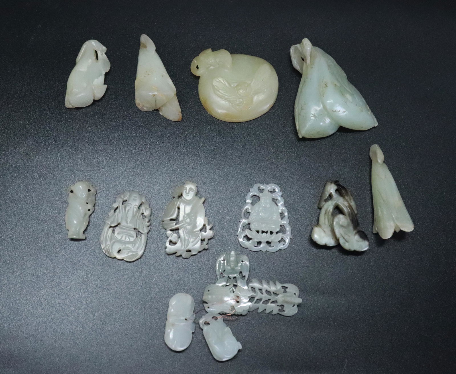 15 Chinese Qing White Jade Jewels/Pendants (1 of 7)