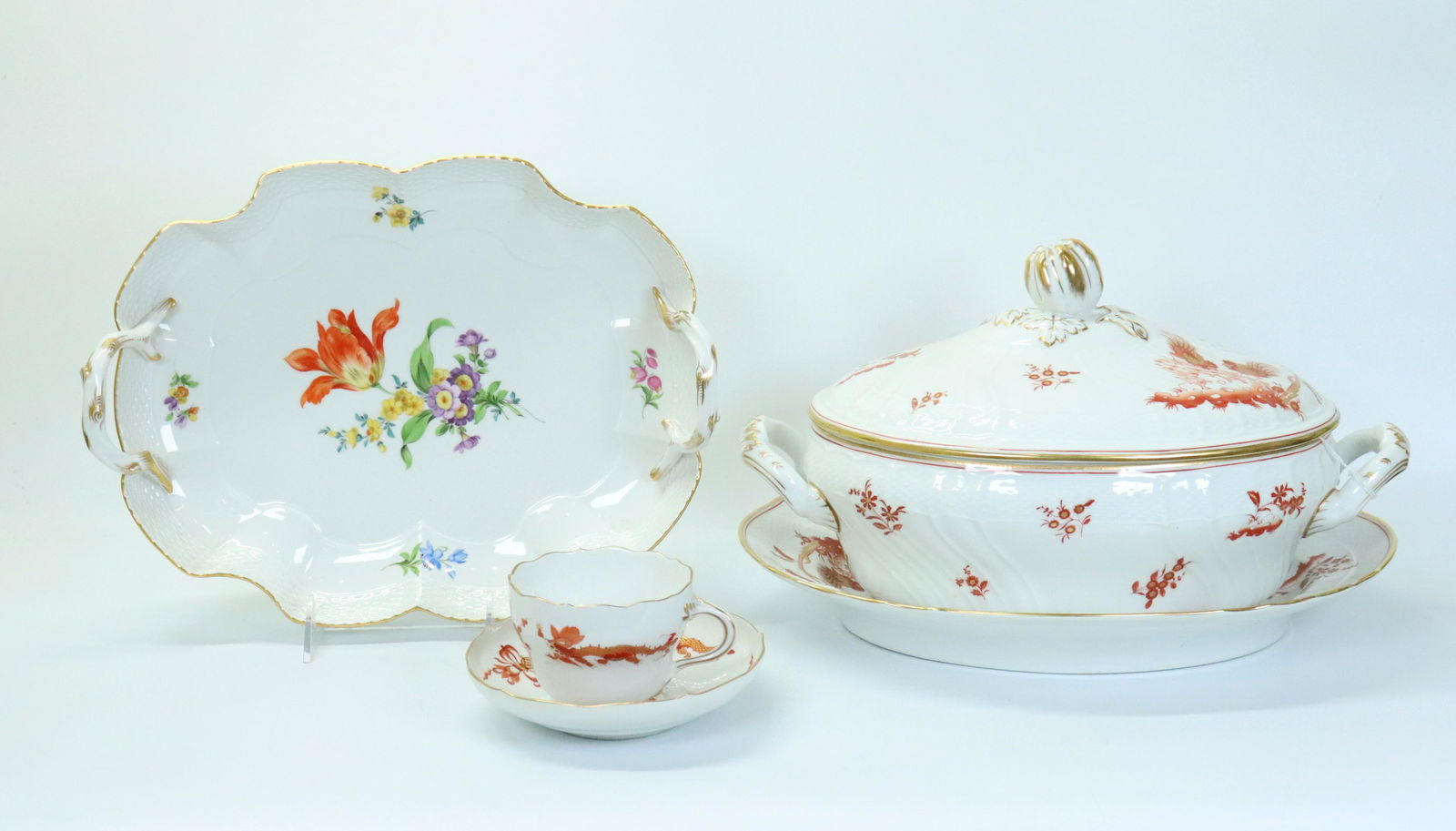 3 Vintage Meissen Porcelains; 3 Richard Ginori (1 of 5)