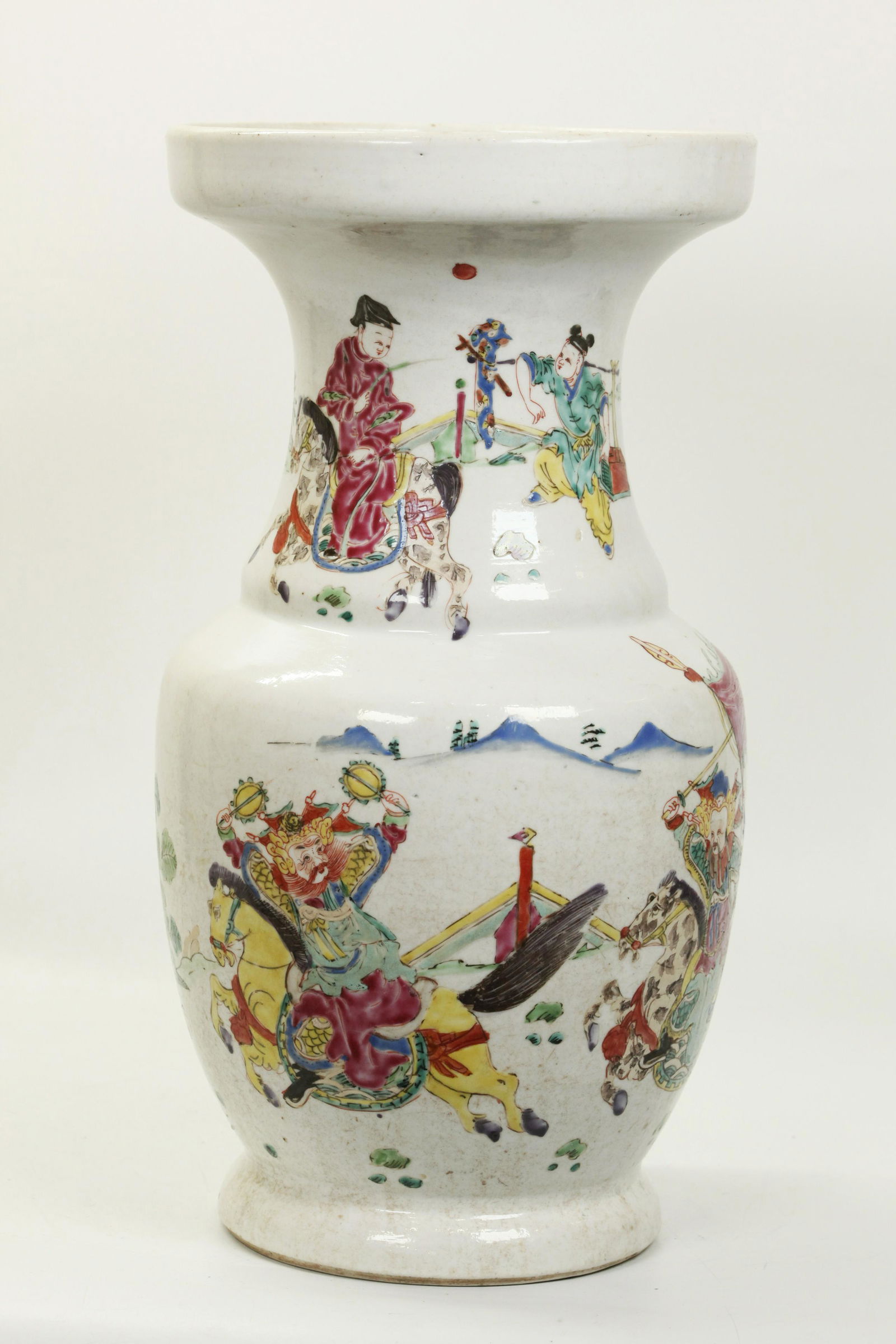 Chinese Qing Famille Rose Enamel Porcelain Vase (1 of 5)