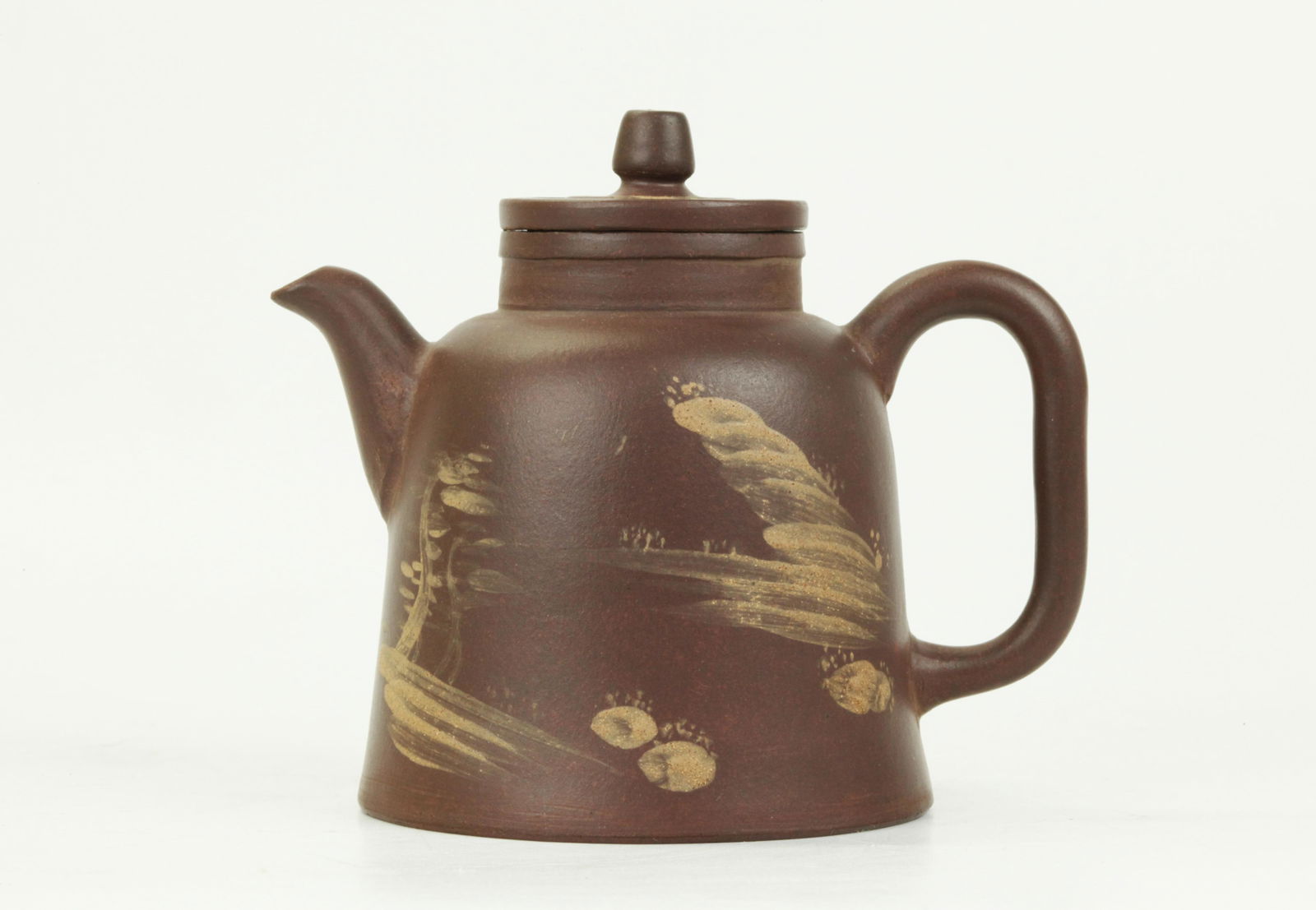 Chinese 19th C Slip Decorated Yixing Teapot (1 of 6)