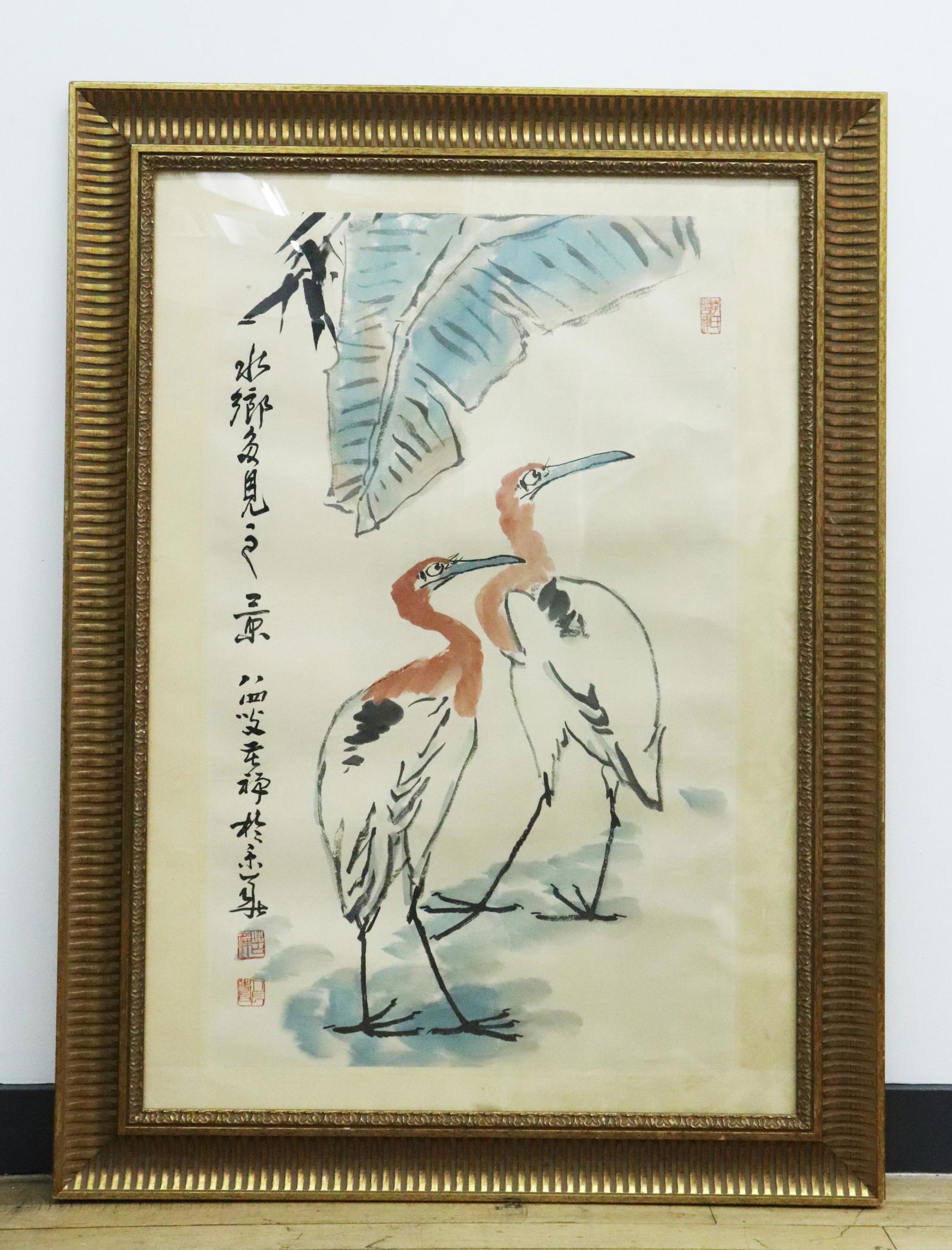Gu chan: Chinese Ink & Color Bird Painting (1 of 5)