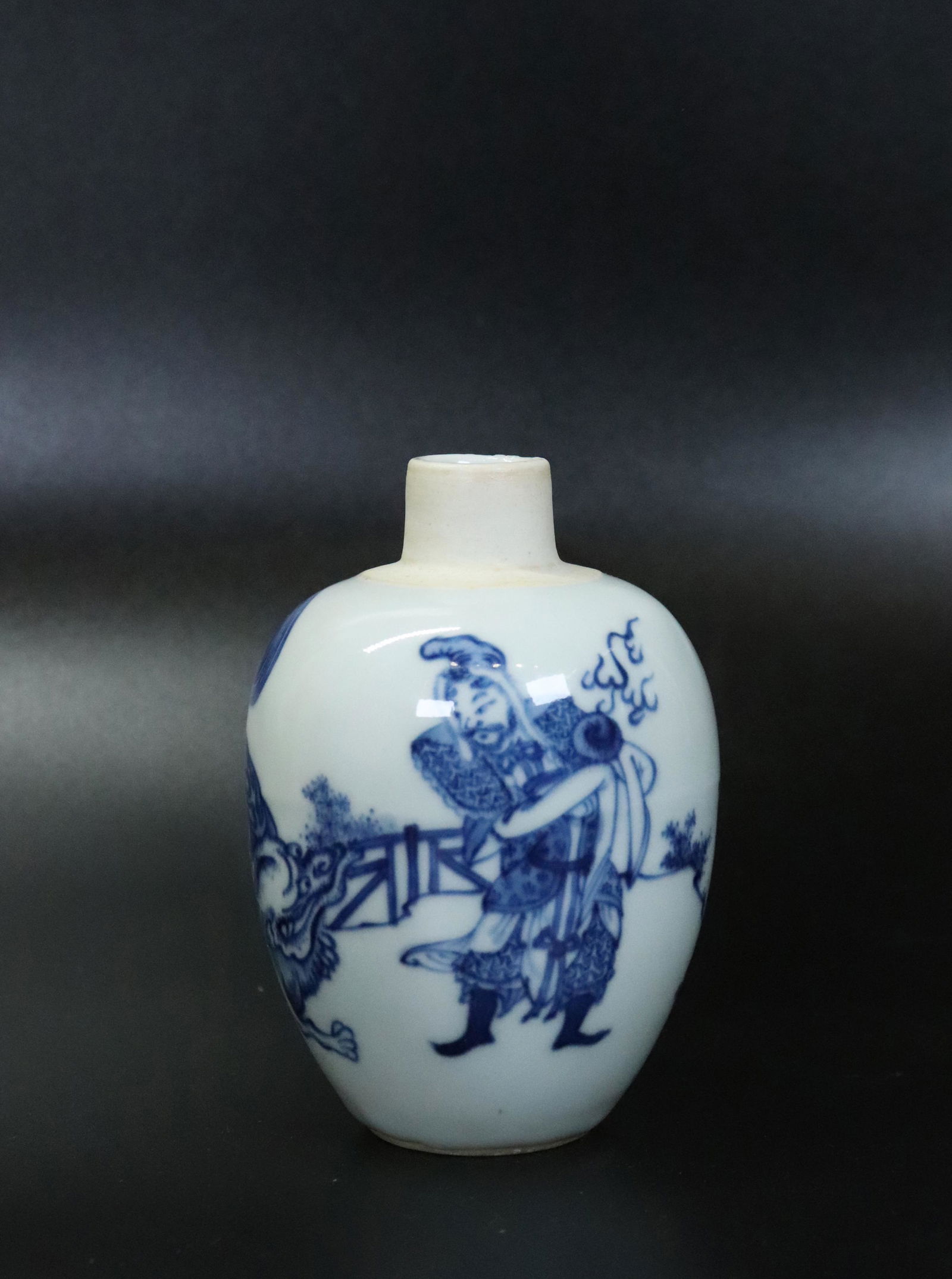 Small Chinese Blue & White Porcelain Tea Jar (1 of 6)
