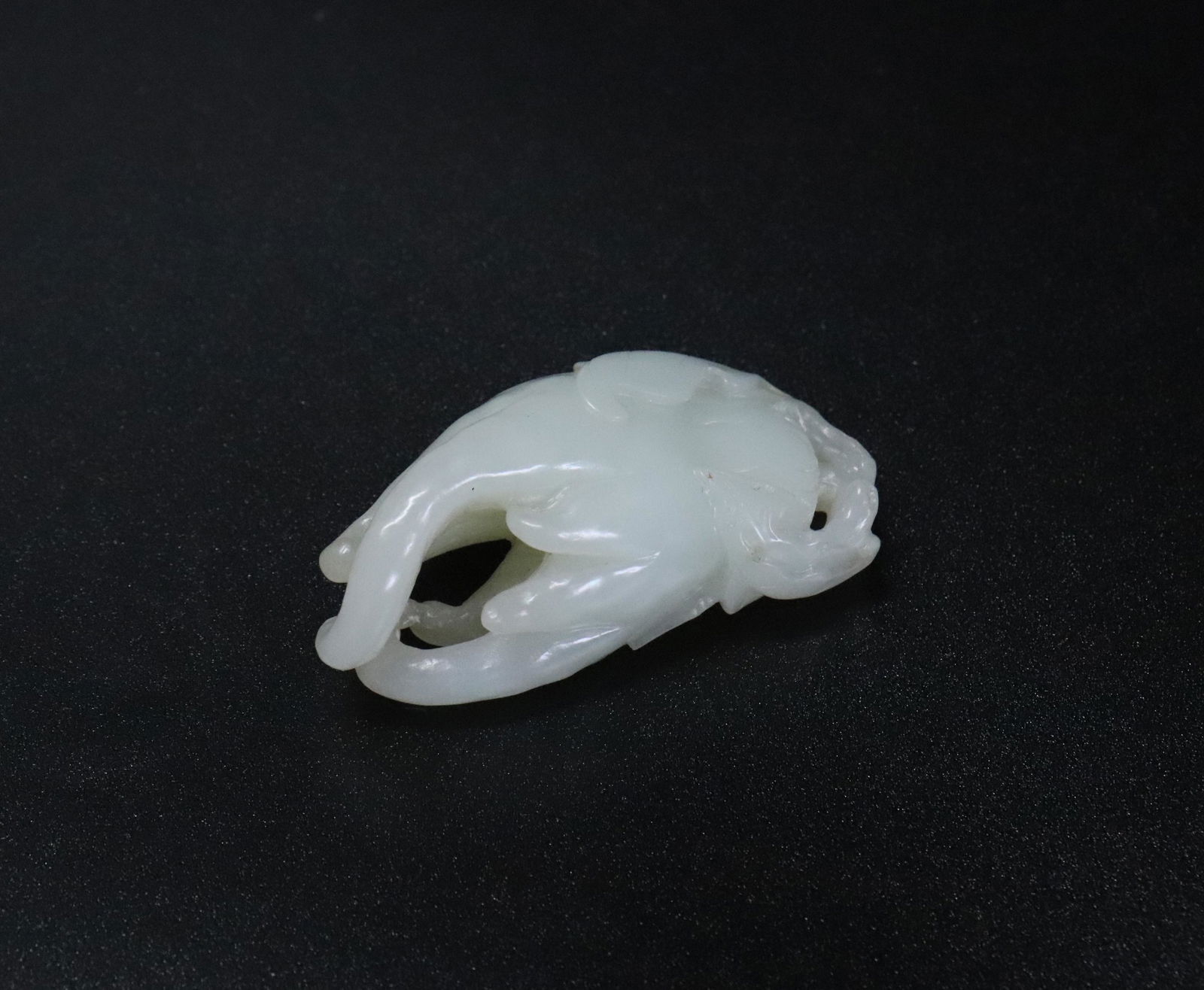 Chinese White Jade Buddha's Hand Citron Toggle (1 of 4)