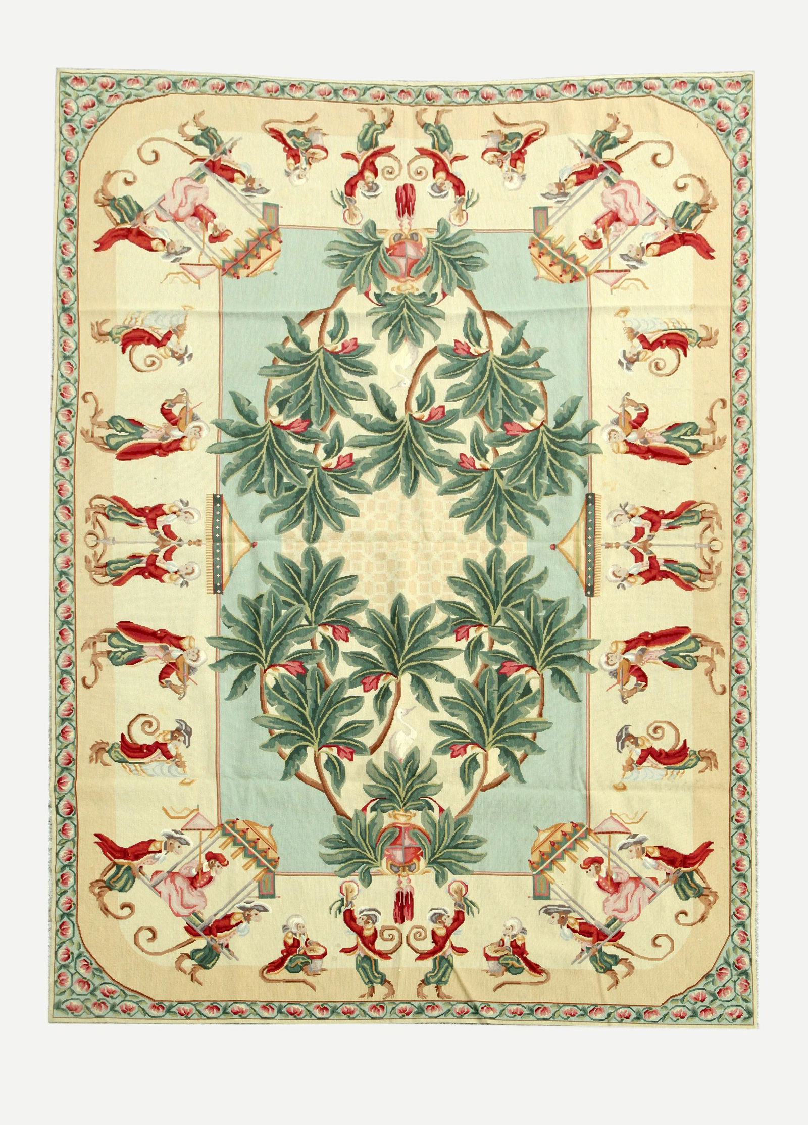 Needlepoint Wool Monkey Carpet (1 of 9)