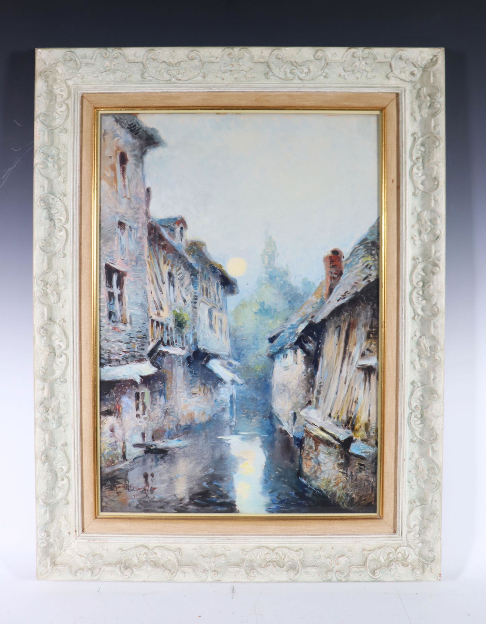 Marius Hubert Robert "Canal" Watercolor 1922 (1 of 7)