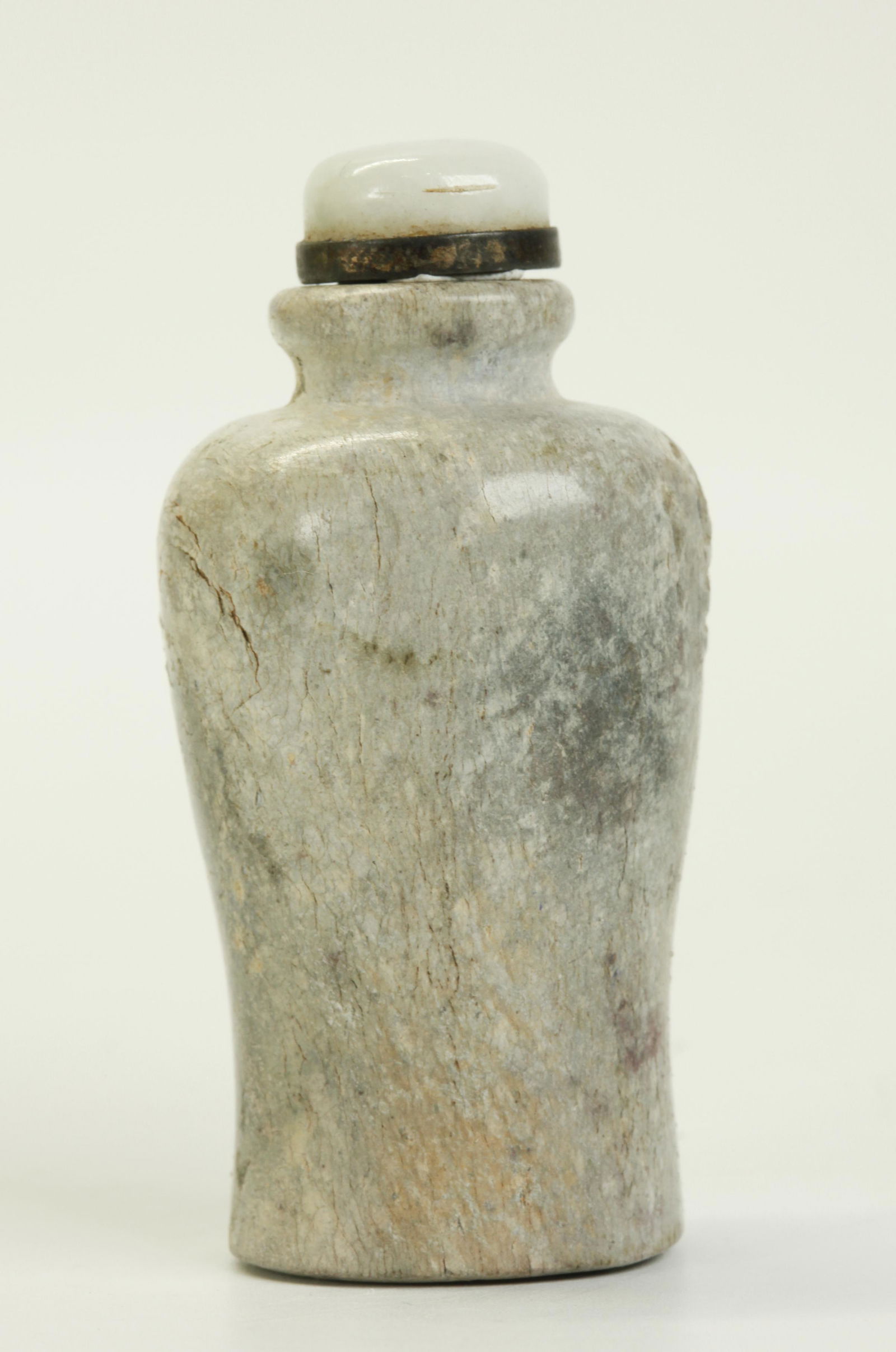 Chinese Qing Calcified Jade Snuff Bottle (1 of 4)