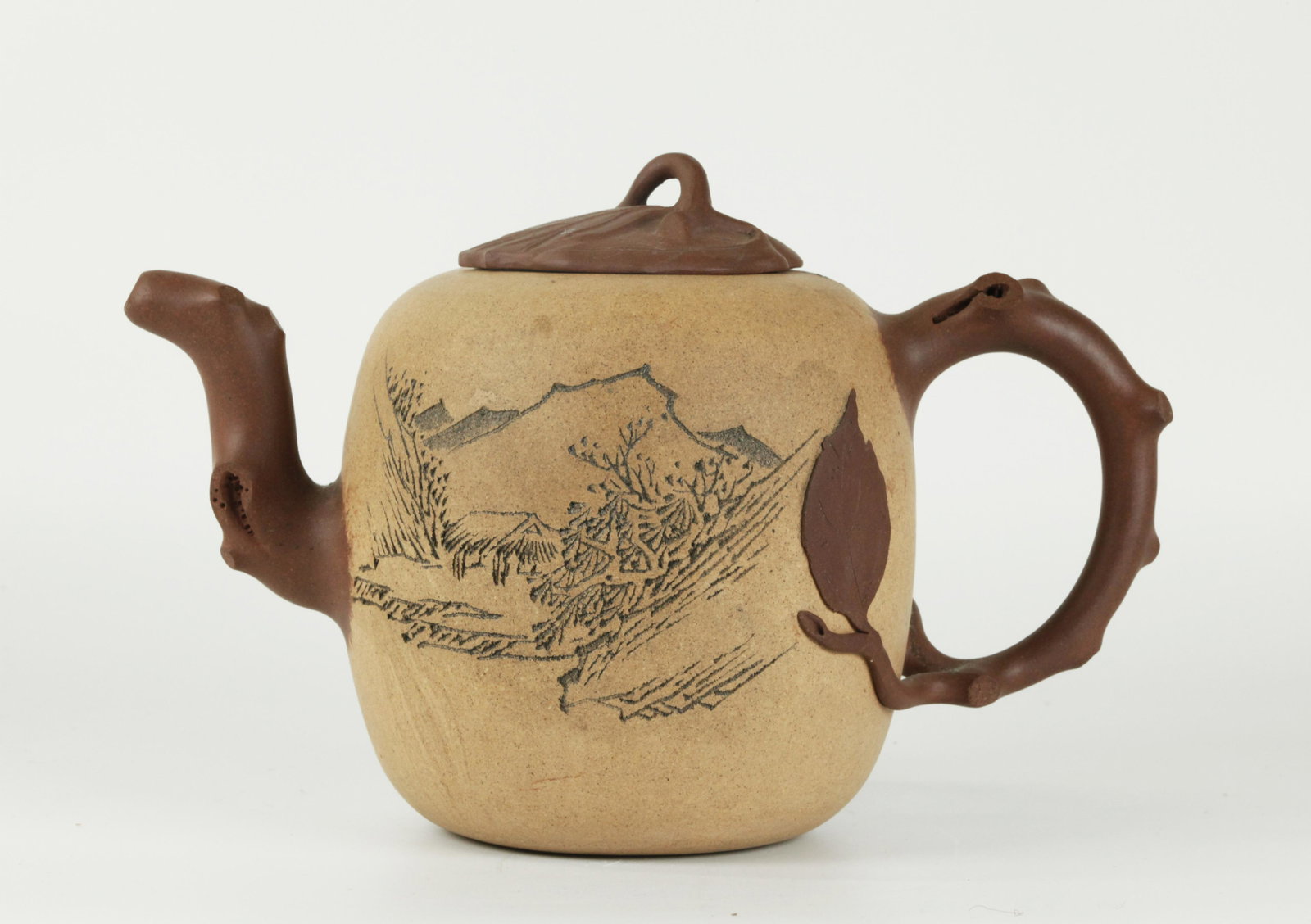 Chinese Gourd Shaped Yixing Zisha Teapot (1 of 5)