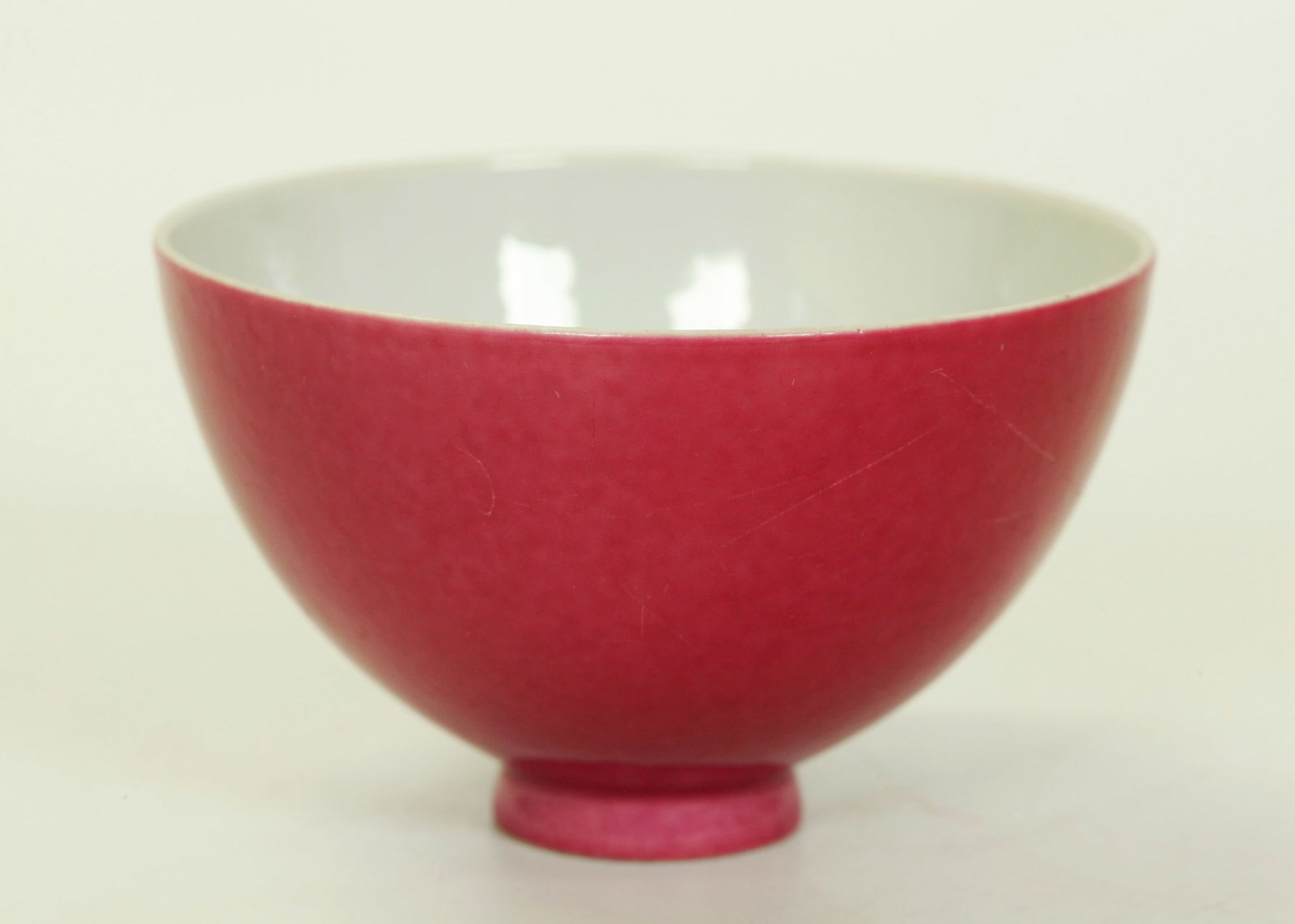 Chinese Ruby Enameled Porcelain Cup (1 of 4)