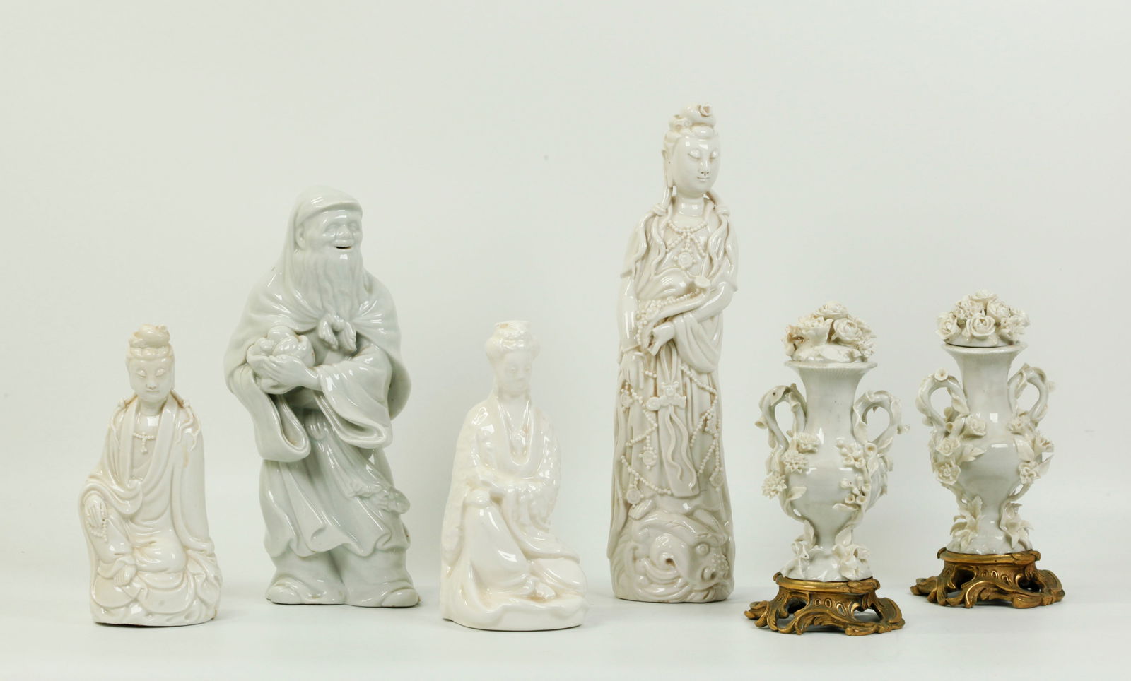 6 Blanc de Chine Porcelains: Chinese & European (1 of 7)