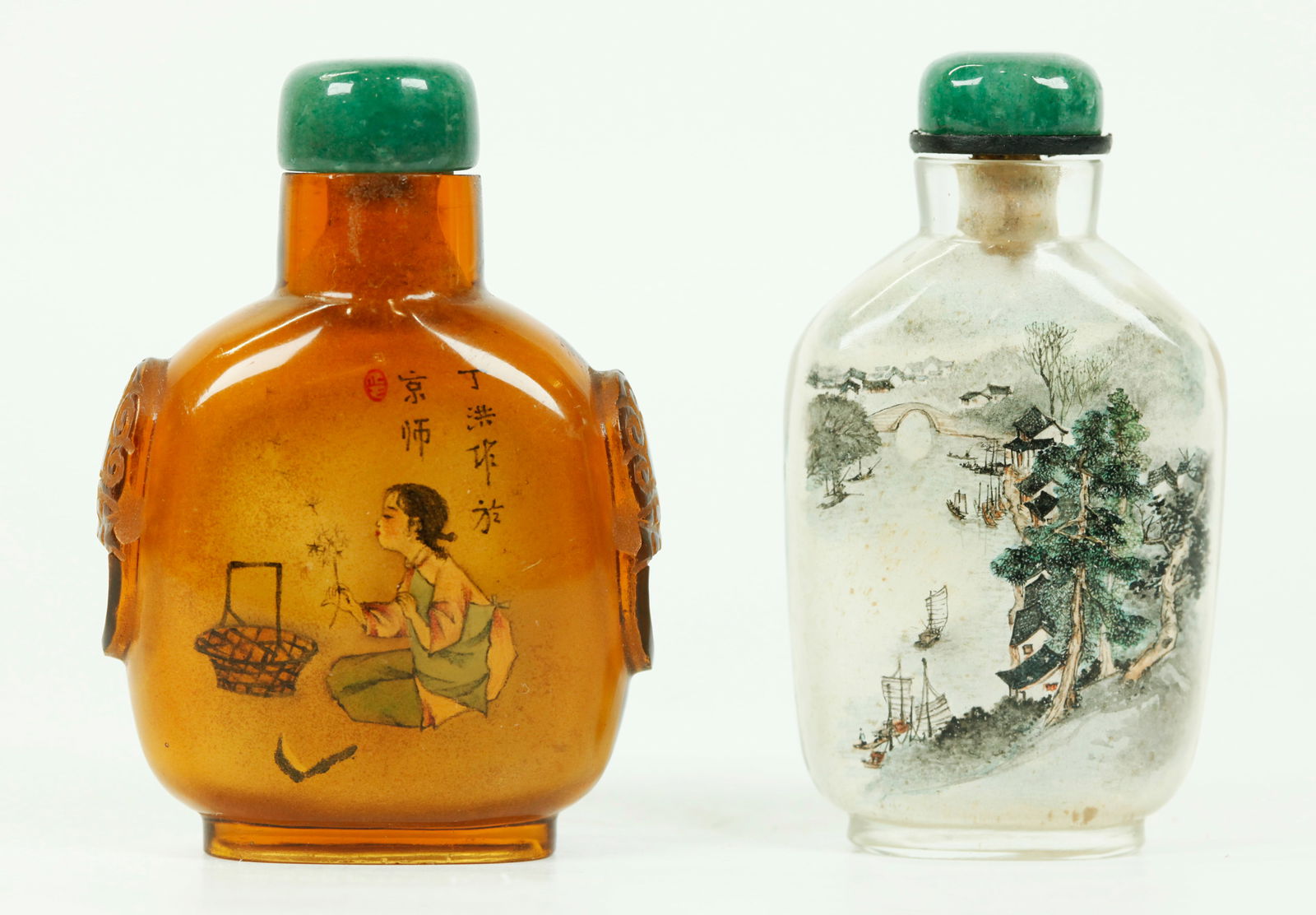 2 Chinese Inside Painted Glass Snuff Bottles (1 of 7)