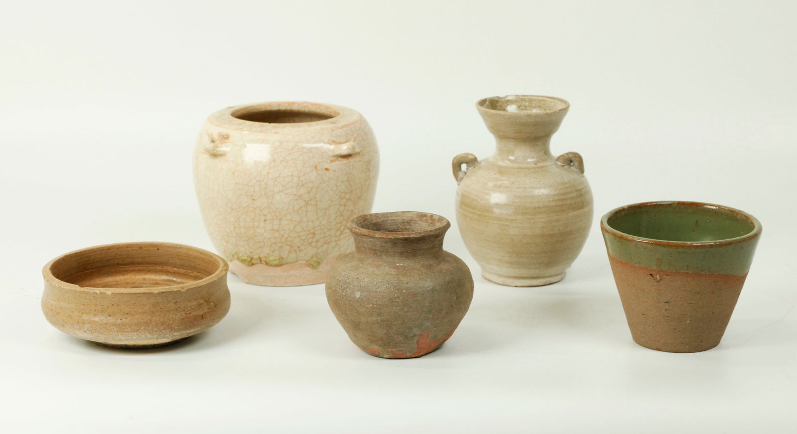 5 Chinese Small Monochrome Porcelains (1 of 5)