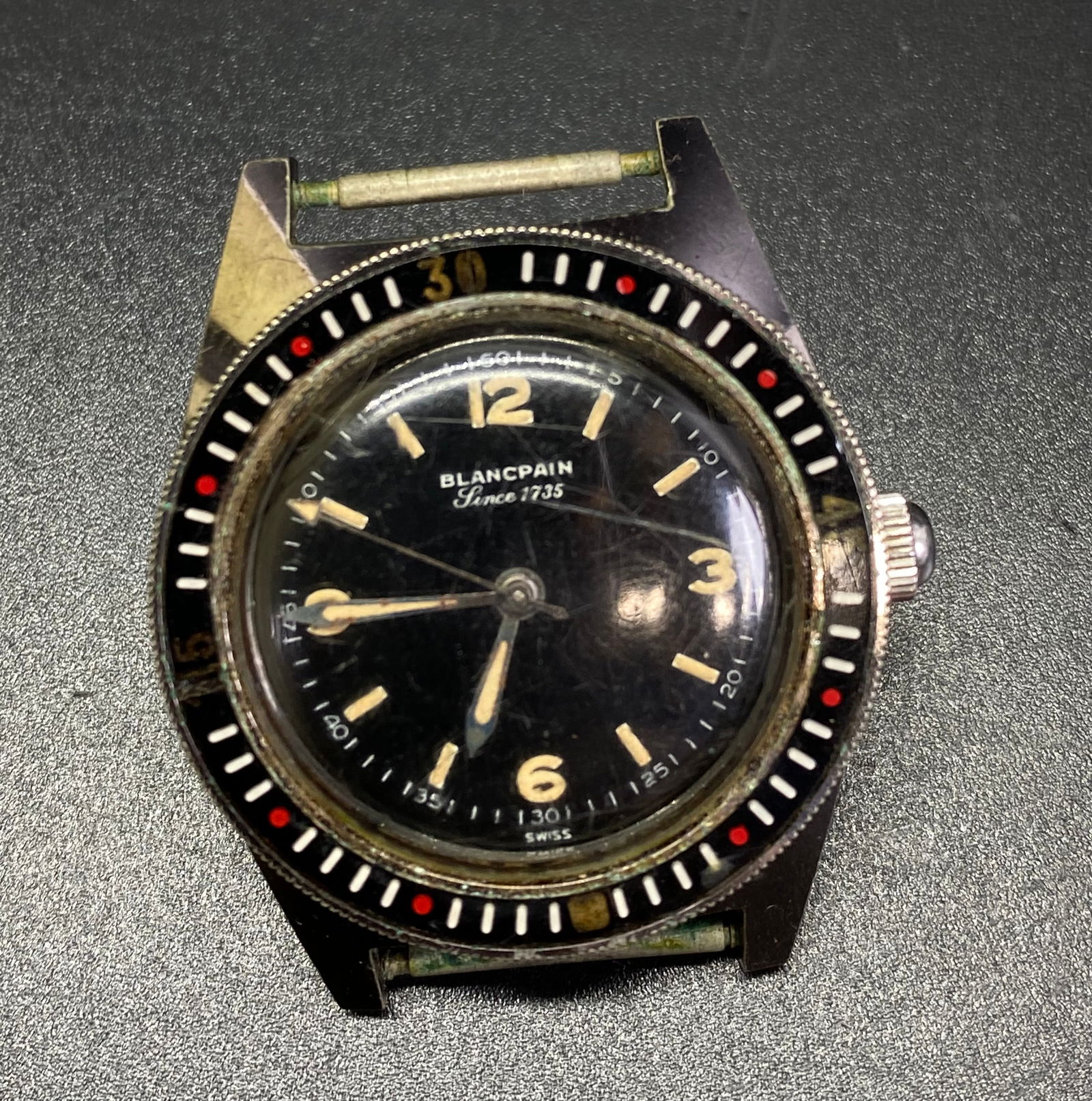 Blancpain Black Face Wrist Watch (1 of 7)