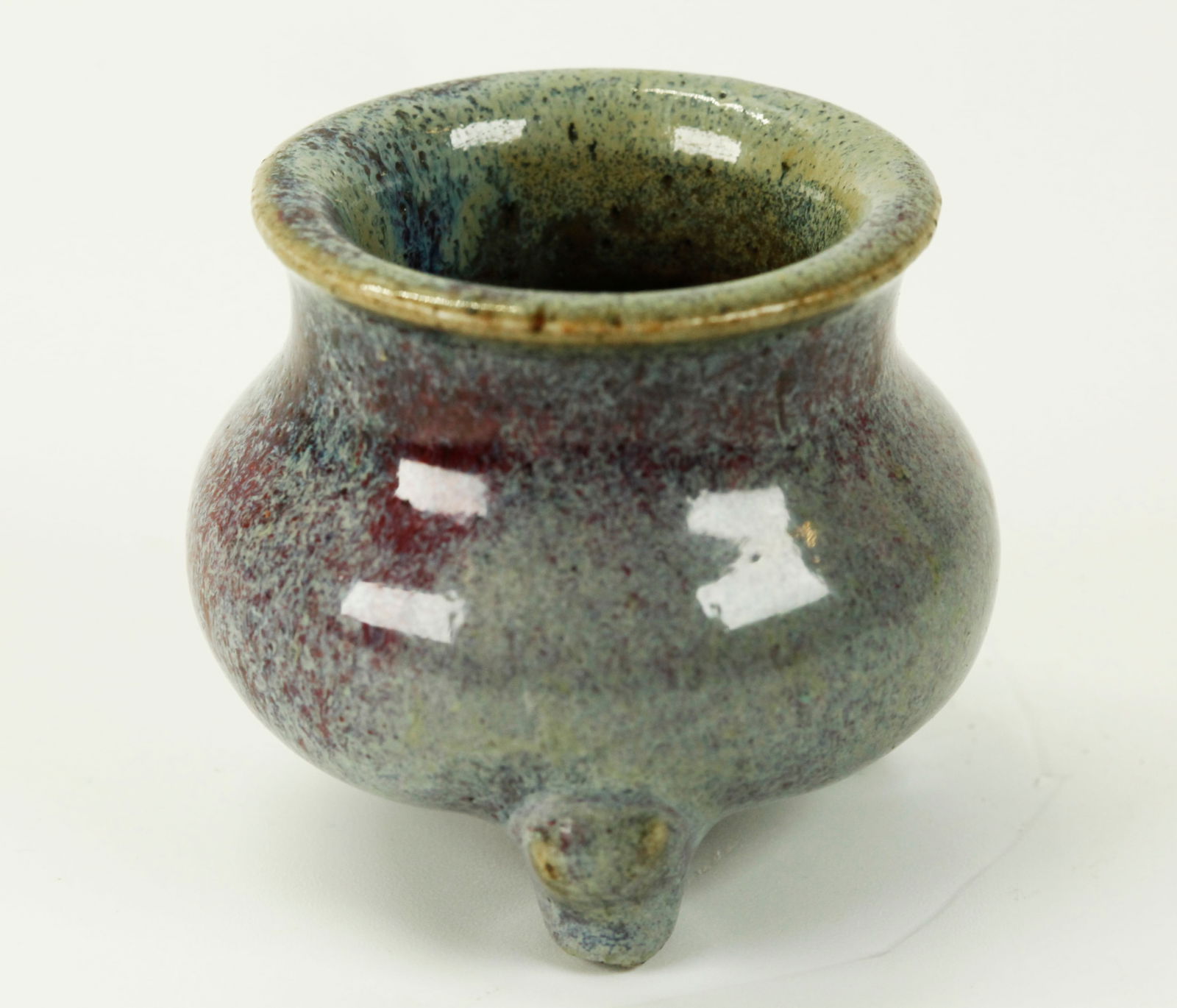 Small Chinese Junyao Porcelain Incense Burner (1 of 4)