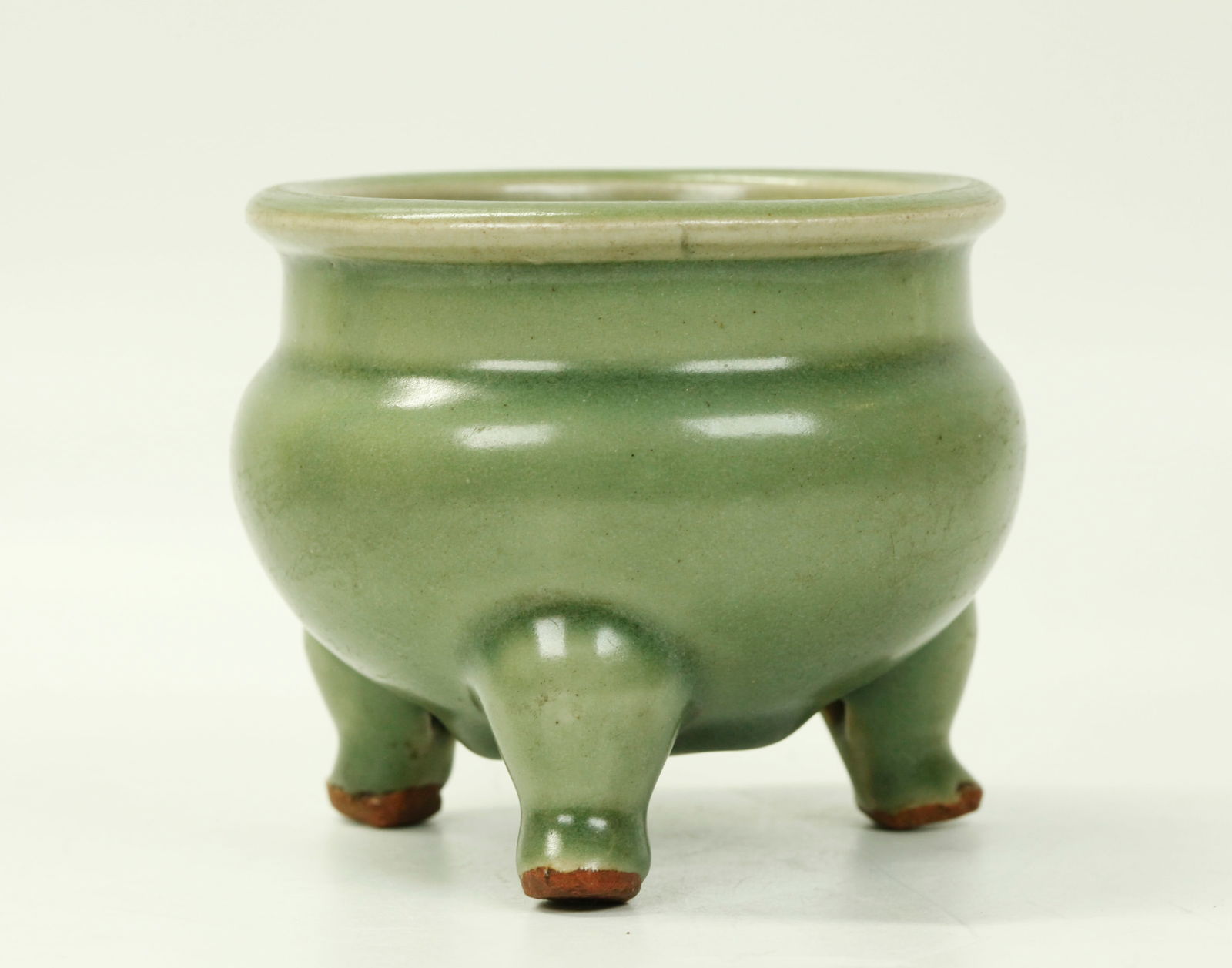 Chinese Longquan Celadon Porcelain Incense Burner (1 of 5)