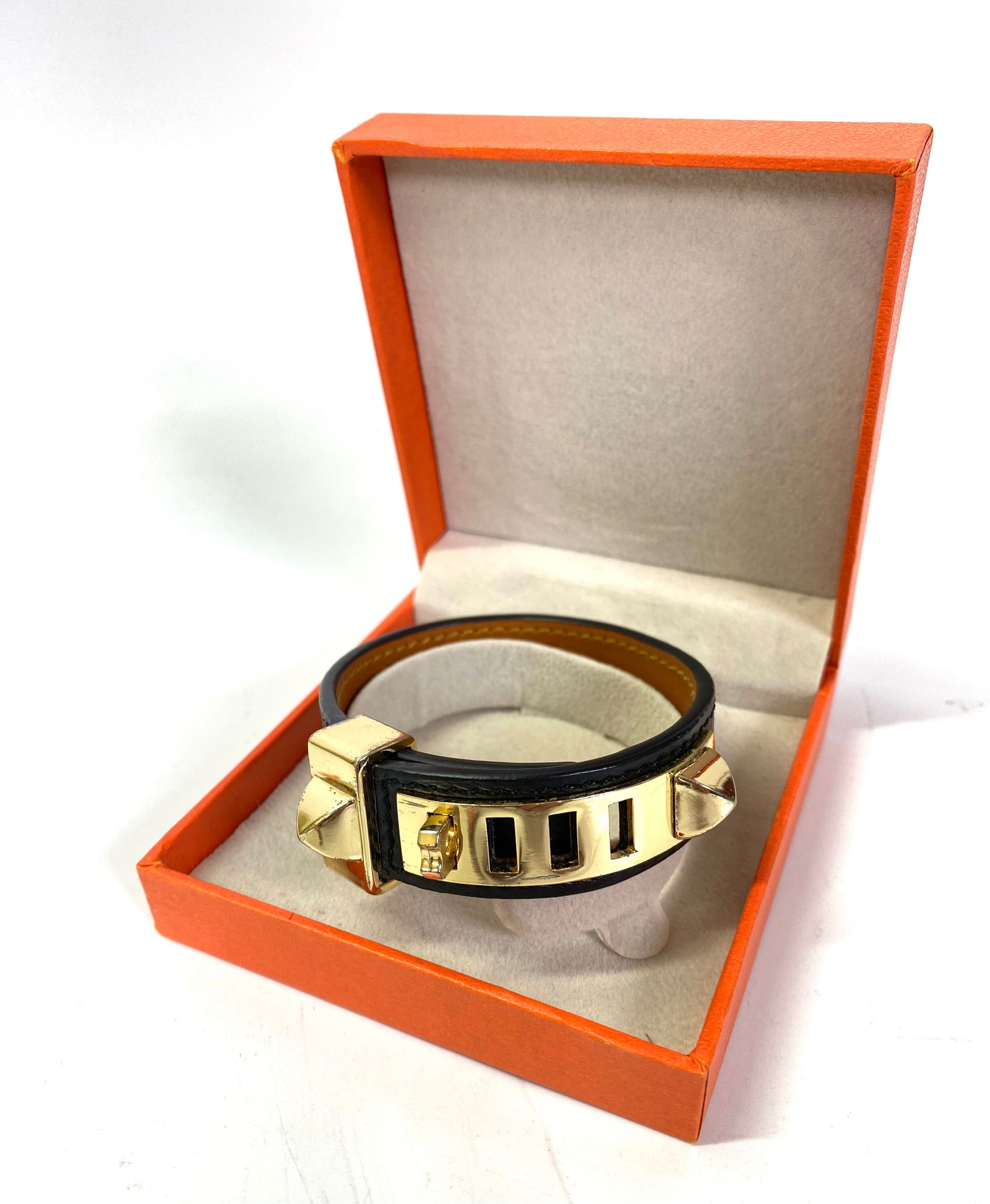Hermes Paris Collier de Chien Leather Bracelet (1 of 5)