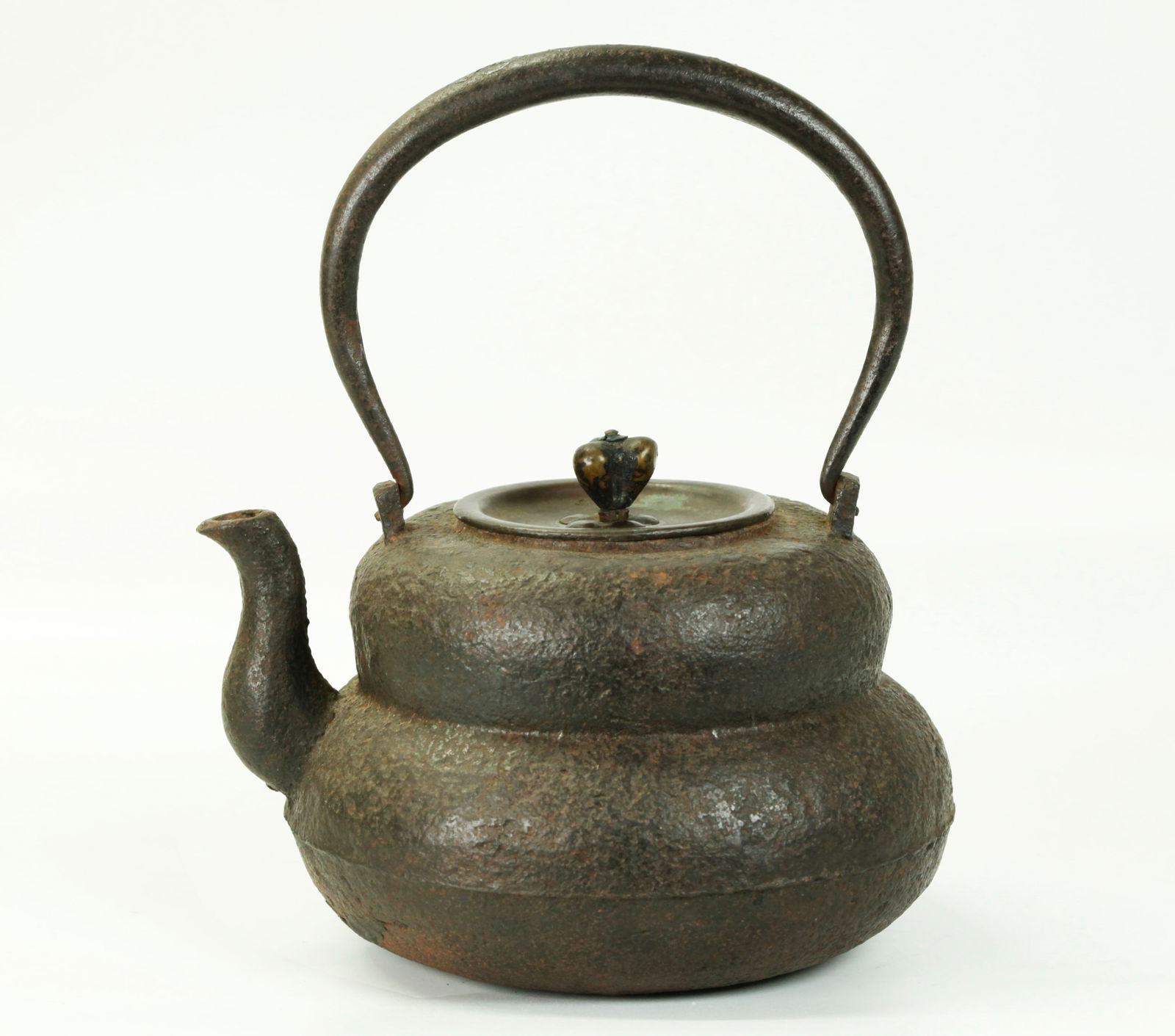 Japanese Double Gourd Cast Iron Tetsubin Teapot (1 of 5)