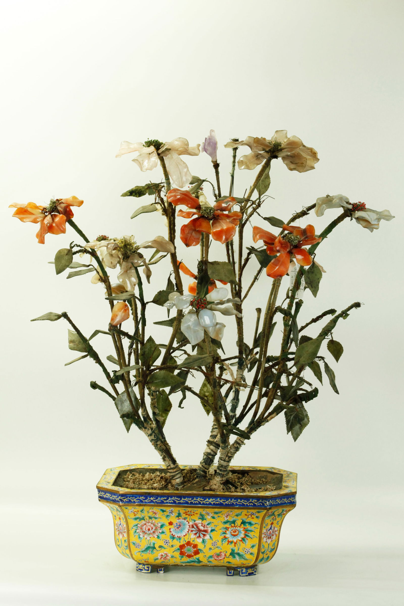 Chinese Yellow Ground 18th C Canton Enamel Planter (1 of 5)