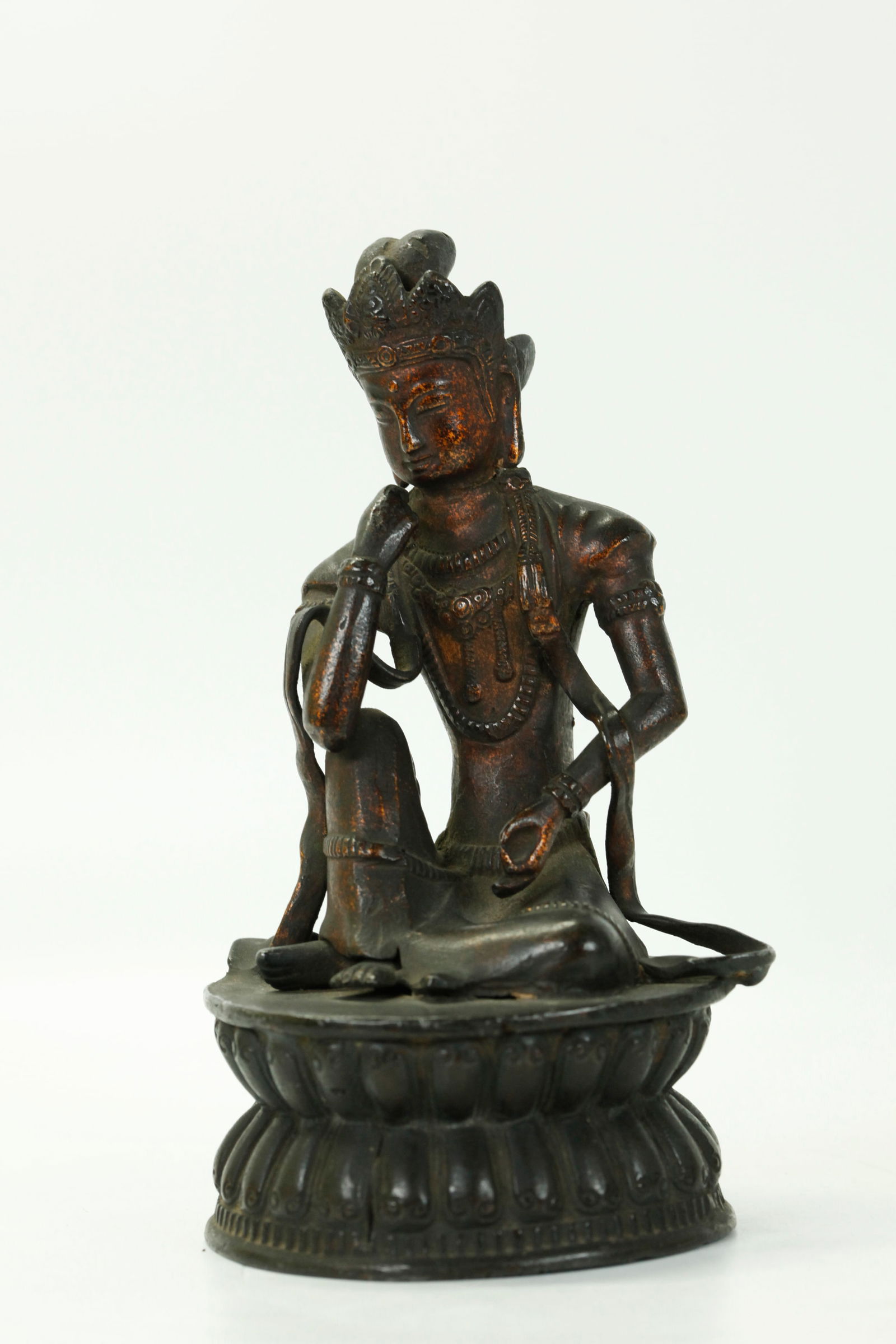 Japanese 17/18C Bronze Avlokiteshvara Lotus Throne (1 of 5)
