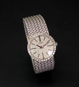 Piaget 18K White Gold & Diamond Wrist Watch & Band