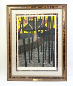 Saito Kiyoshi; Gio-ji Autumn Kyoto Woodblock 1964