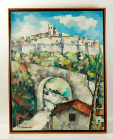 Arthur Lutenbacher Saint-Paul de Vence Oil Canvas