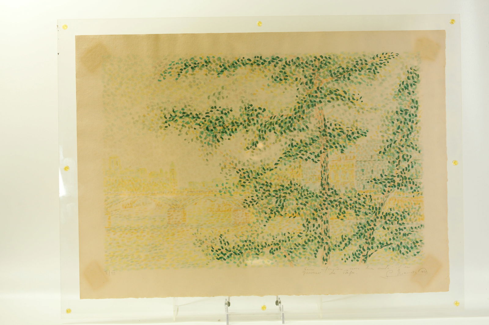 Mancini; Pointiliste Print Paris & Seine (1 of 8)