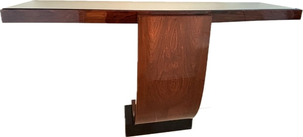 Jacques Adnet French 1930 Art Deco Wall Console