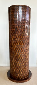Rare Hotel Mamounia Art Deco Parquetry Column