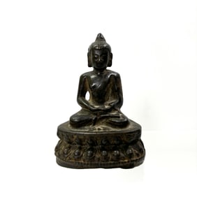 Tibetan 17/18th Cen. Bronze Small Seated Buddha