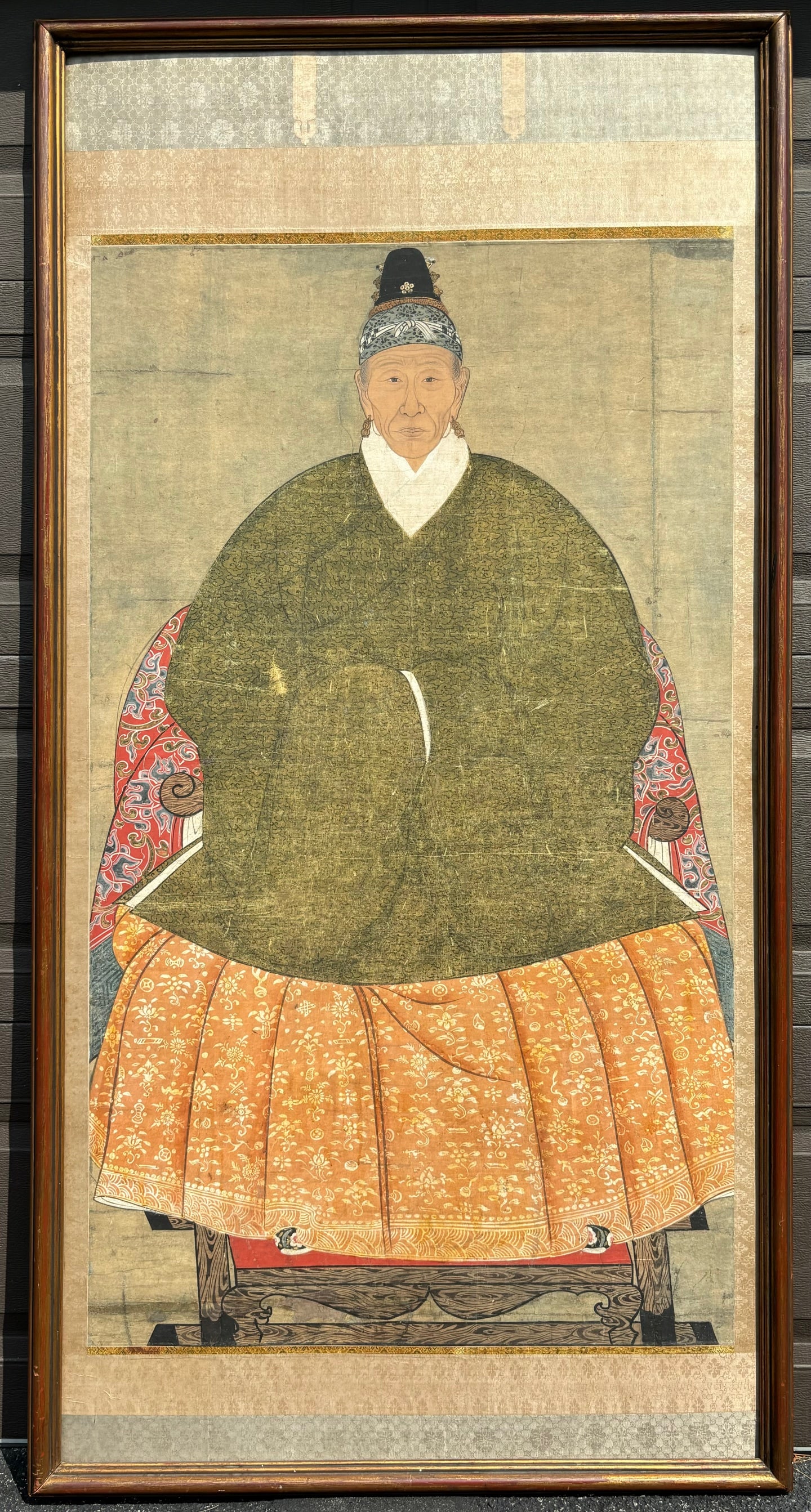 Fine Large Korean Lady Ancestor Portrait (1 of 6)