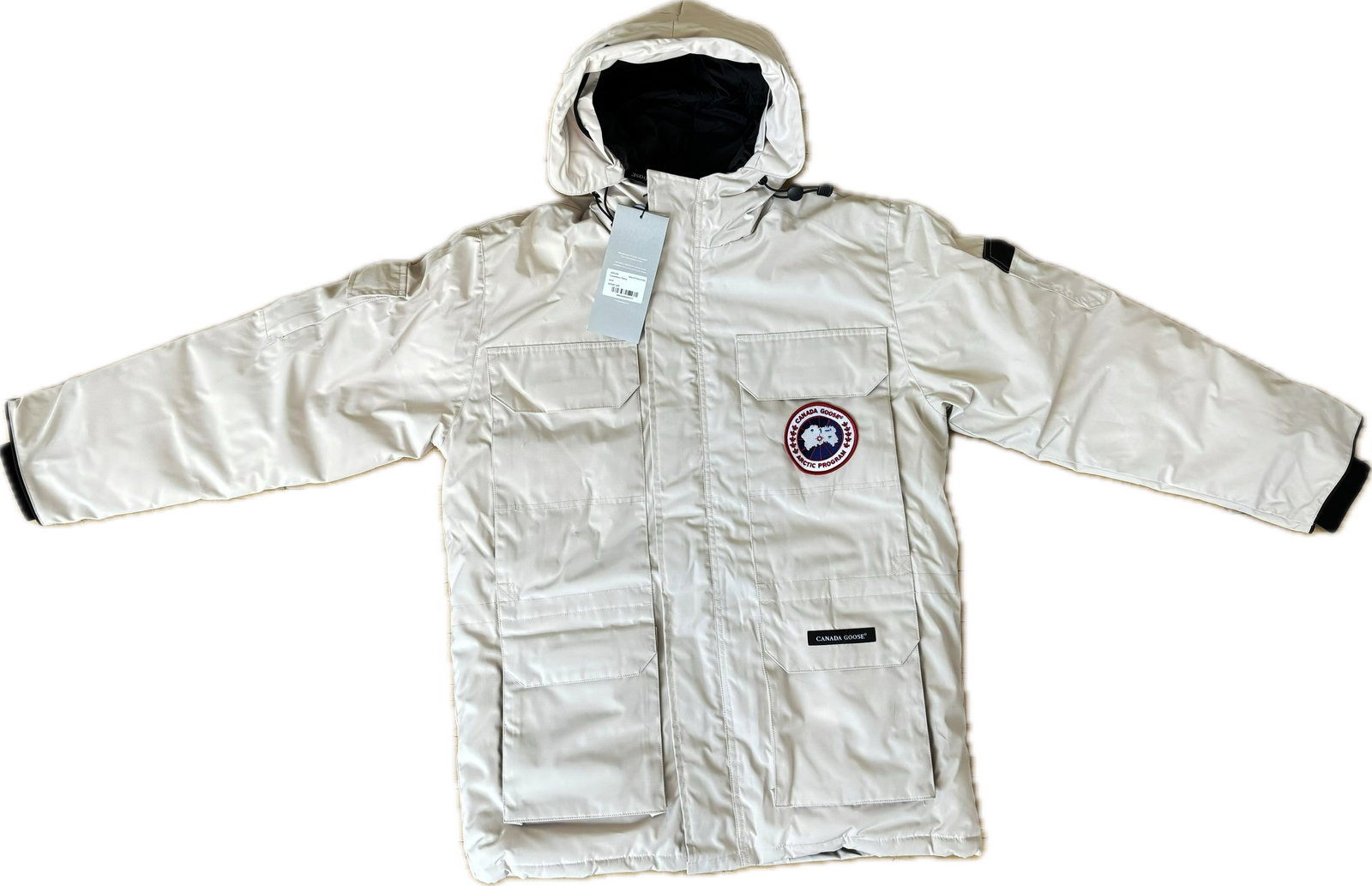 Canada Goose White Expedition Parks; Men's Medium (1 of 12)
