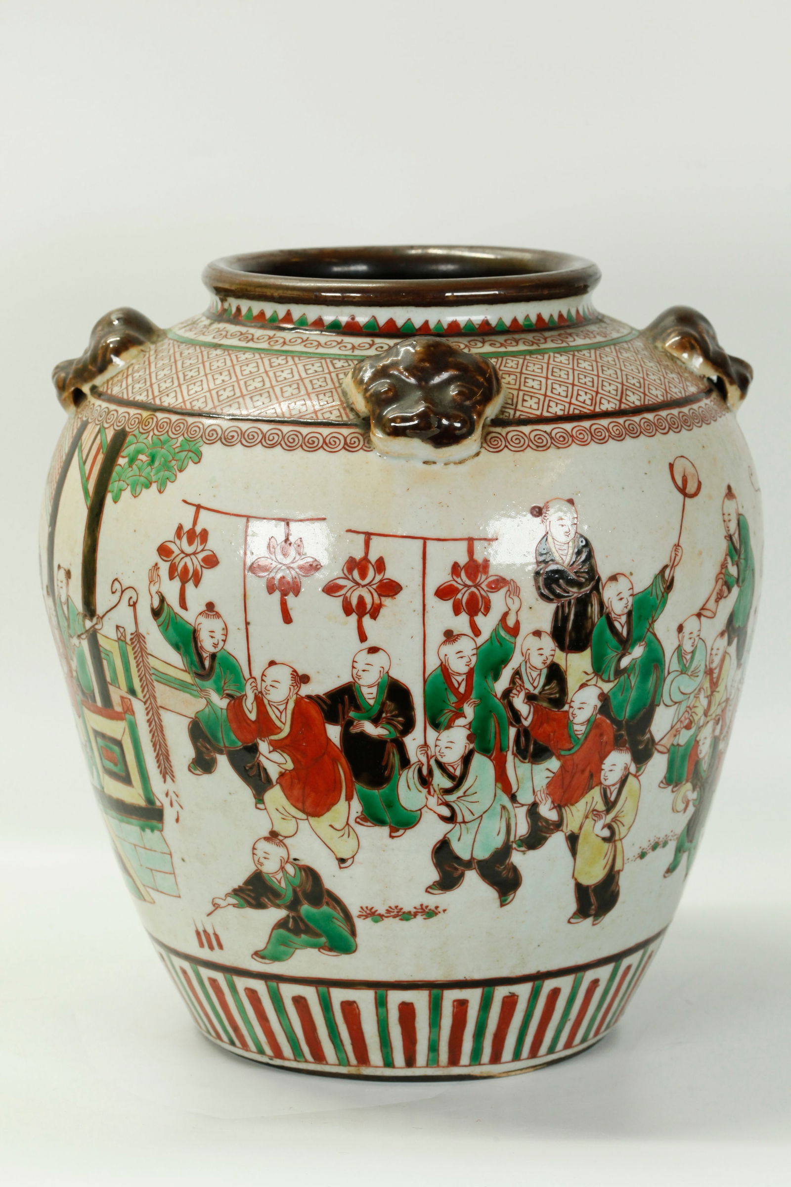 Chinese Successful Boy's Parade Porcelain Jar (1 of 5)