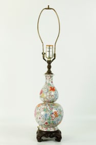 Chinese Mille Fleurs Enameled Porcelain Vase