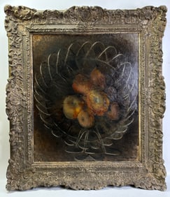 Pavel Tchelitchew; Wire Basket & Apples Oil Canvas