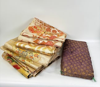4 Vintage Japanese Obi Sash / Table Runners