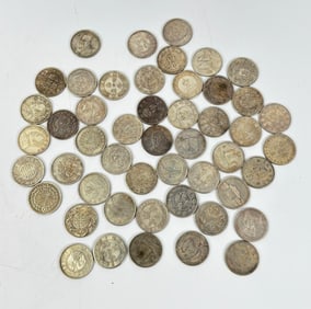 49 Chinese Silver Coins, See Images