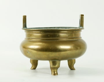 Chinese 19th C Bronze Incense Burner